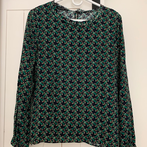 Zara Chain Link Patter Blouse (M) - Picture 1 of 5